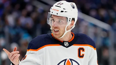 Connor McDavid #97 of the Edmonton Oilers