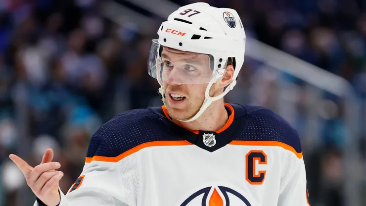 Connor McDavid #97 of the Edmonton Oilers