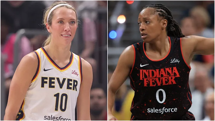 Lexie Hull left Kelsey Mitchell right.
