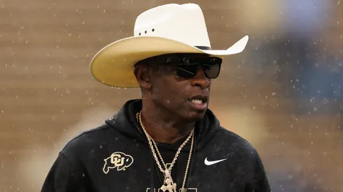 Head coach Deion Sanders of the Colorado Buffaloes.