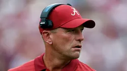 Kalen DeBoer at Doak Campbell Stadium in Tallahassee, Florida.