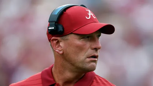 Kalen DeBoer at Doak Campbell Stadium in Tallahassee, Florida.