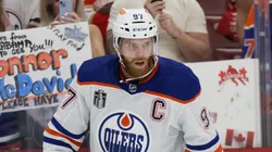 Connor McDavid prior to Game One of the 2024 Stanley Cup Final.