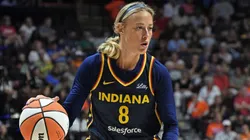 Sophie Cunningham #8 of the Indiana Fever.