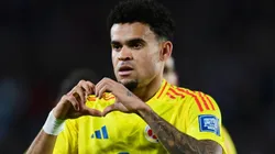 Luis Diaz of Colombia celebrates after scoring the team's first goal.