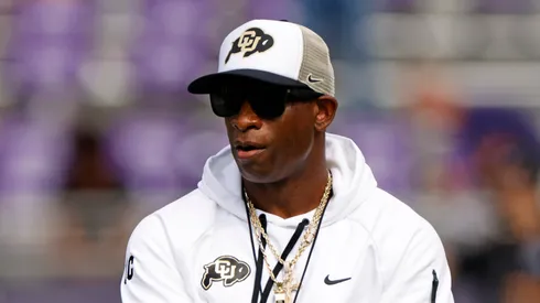Deion Sanders at Amon G. Carter Stadium in Fort Worth, Texas.