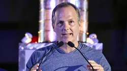 Jon Cooper during the 2020 Stanley Cup Champion rally in Tampa, Florida.