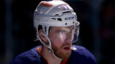 Connor McDavid on March 02, 2024 in Seattle, Washington.
