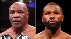 Mike Tyson (left) will face Floyd Mayweather (right) in 2026
