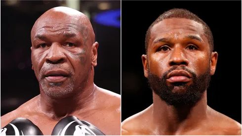 Mike Tyson (left) will face Floyd Mayweather (right) in 2026