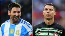 Lionel Messi (left) tied Cristiano Ronaldo in another feat.