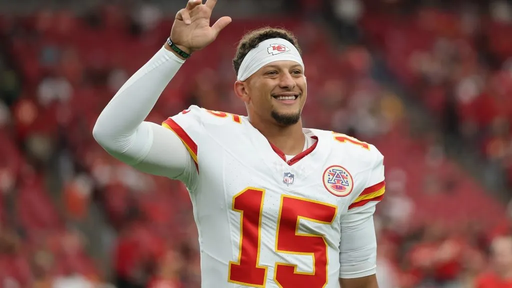 Patrick Mahomes #15 of the Kansas City Chiefs 