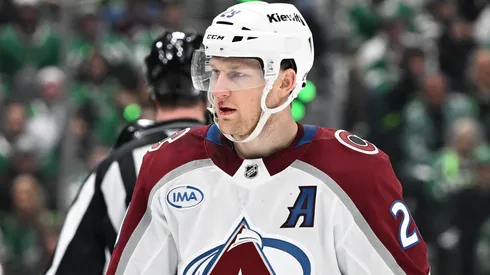 Nathan MacKinnon during a game with the Colorado Avalanche.