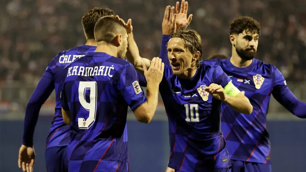 Luka Modric will be on the bench for today’s game against Faroe Islands. (Srdjan Stevanovic/Getty Images)