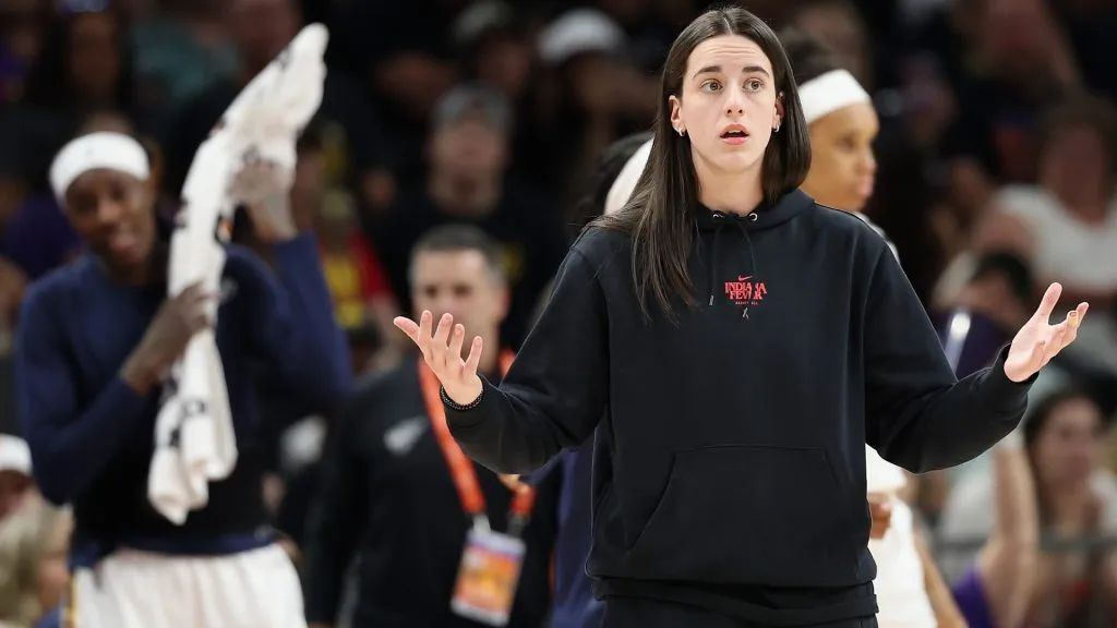 Caitlin Clark during the last Indiana Feverās game. (Christian Petersen/Getty Images)