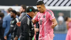 Luis Suarez argue with head of security of the Seattle Sounders at the 2025 Leagues Cup final.