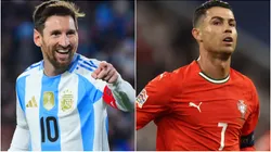 Lionel Messi of Argentina and Cristiano Ronaldo of Portugal.
