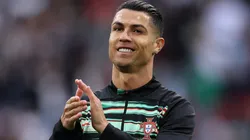 Cristiano Ronaldo of Portugal warms up prior to the UEFA Nations League 2025 final.