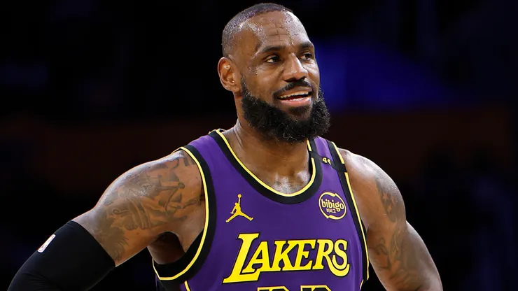 LeBron James #23 of the Los Angeles Lakers.
