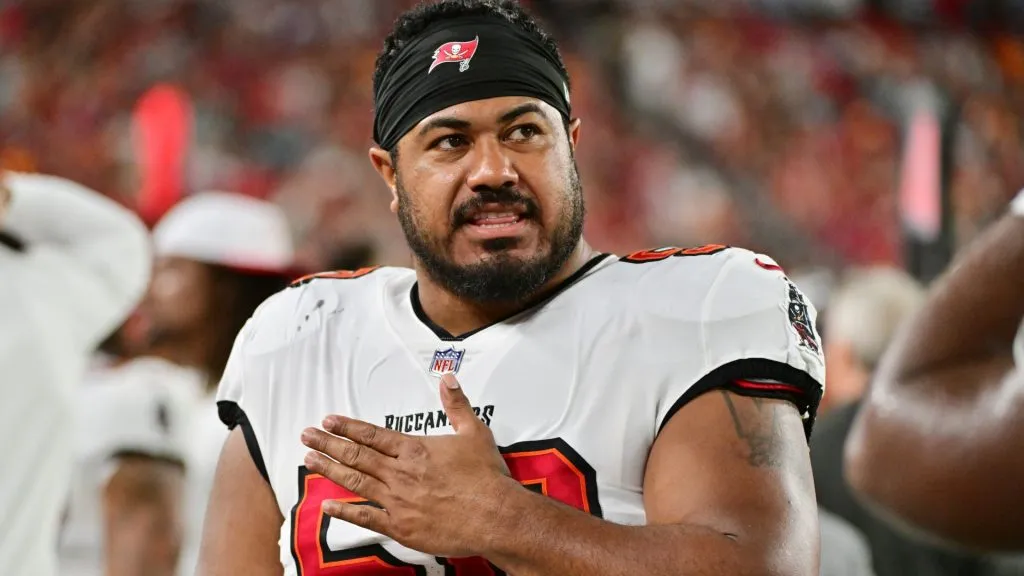 Vita Vea #50 of the Tampa Bay Buccaneers