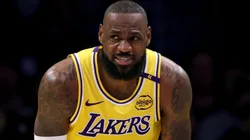 LeBron James #23 of the Los Angeles Lakers