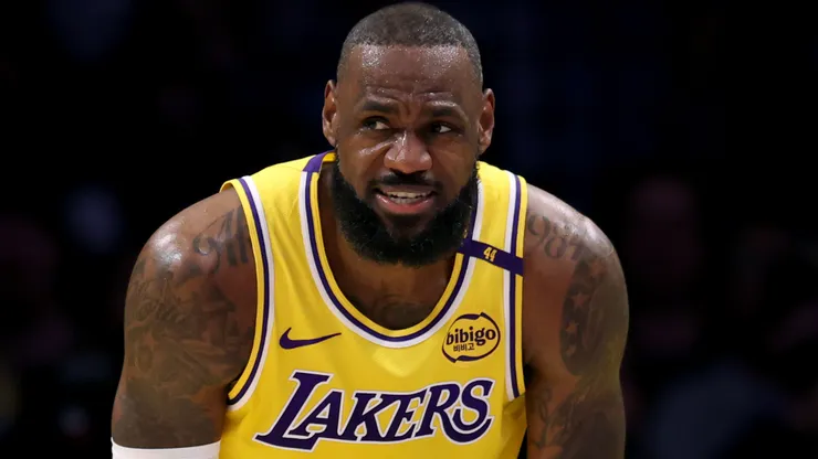 LeBron James #23 of the Los Angeles Lakers