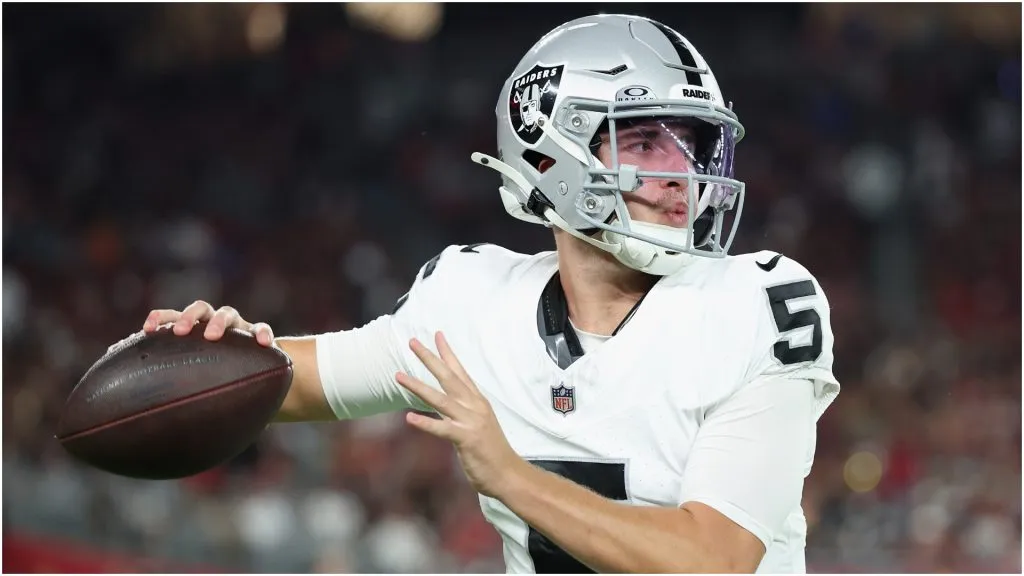 Cam Miller of the Las Vegas Raiders – Christian Petersen/Getty Images