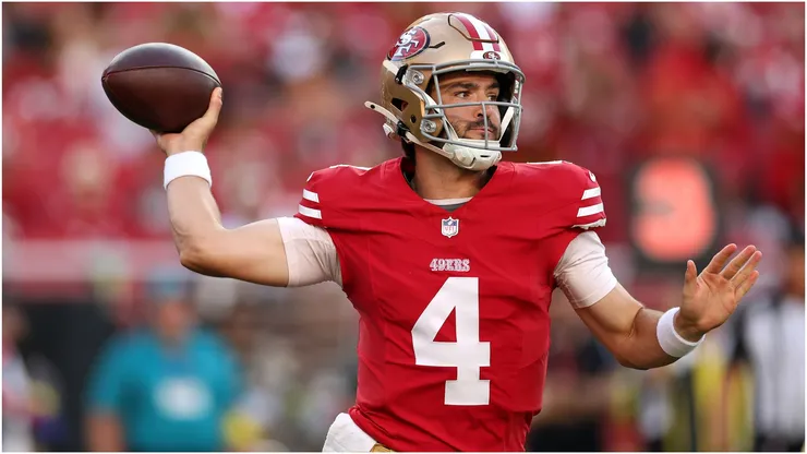 Tanner Mordecai of the San Francisco 49ers