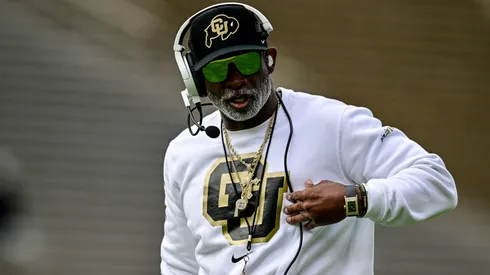 Head coach Deion Sanders of the Colorado Buffaloes.