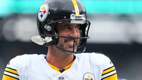 Aaron Rodgers during his first game for the Steelers