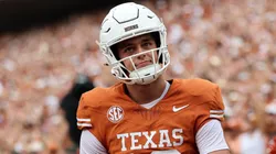Arch Manning at Darrell K Royal-Texas Memorial Stadium in Austin, Texas.