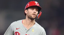 Trea Turne hits a home run vs Miami on September 07, 2025 in Florida.