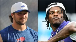 Josh Allen of the Bills and Lamar Jackson of the Ravens