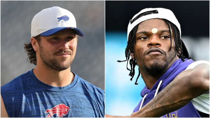Josh Allen of the Bills and Lamar Jackson of the Ravens