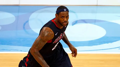 LeBron James #6 of the United States.