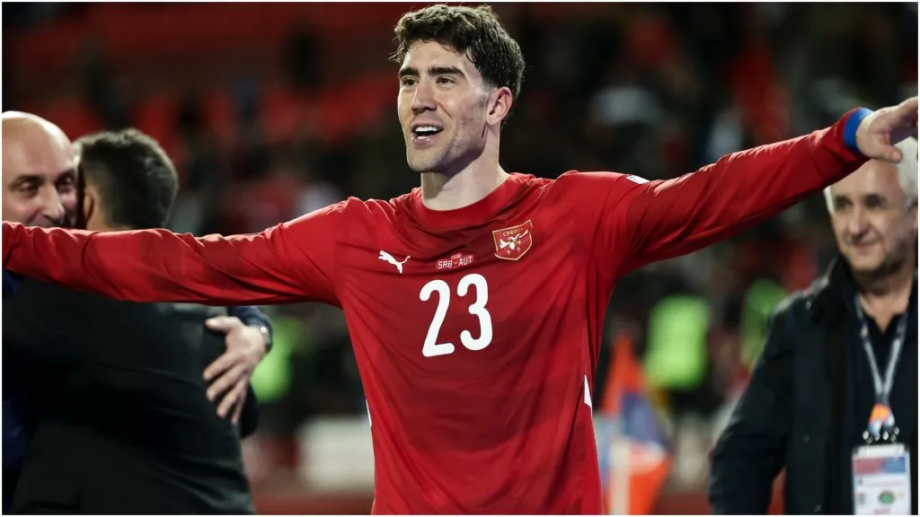 Dusan Vlahovic of Serbia ā Srdjan Stevanovic/Getty Images