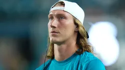 Trevor Lawrence #16 of the Jacksonville Jaguars.