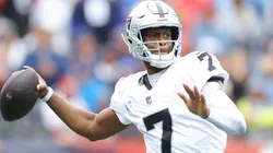 Geno Smith #7 of the Las Vegas Raiders