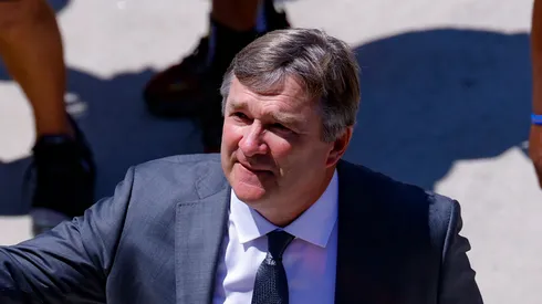 Kirby Smart at Sanford Stadium in Athens, Georgia.