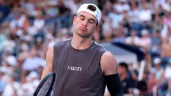 Jack Draper of the United Kingdom reacts against Federico Agustin Gomez.