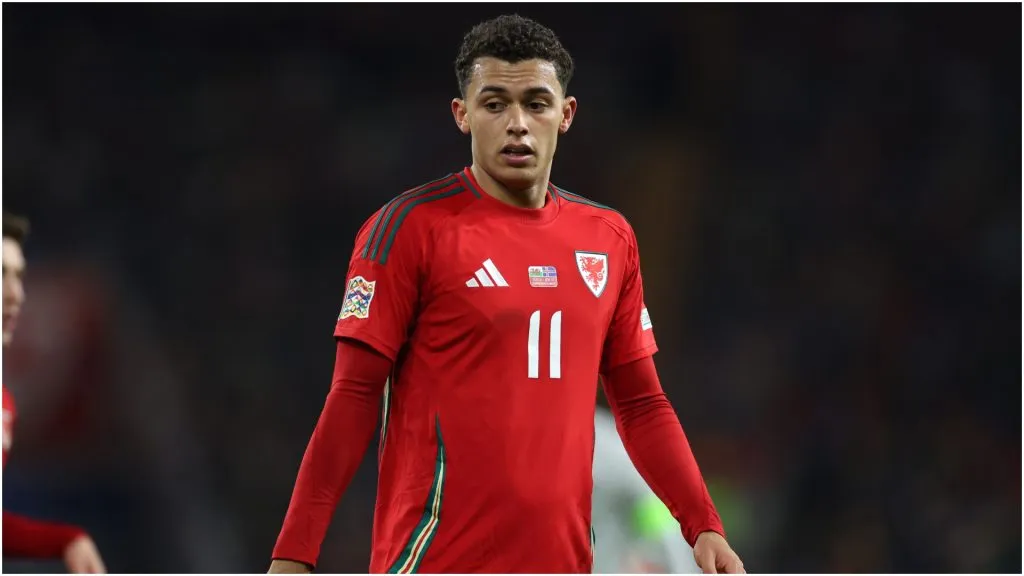 Brennan Johnson of Wales  – Michael Steele/Getty Images