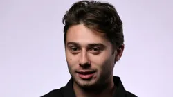 Quinn Hughes during the NHL player media tour on September 16, 2022.