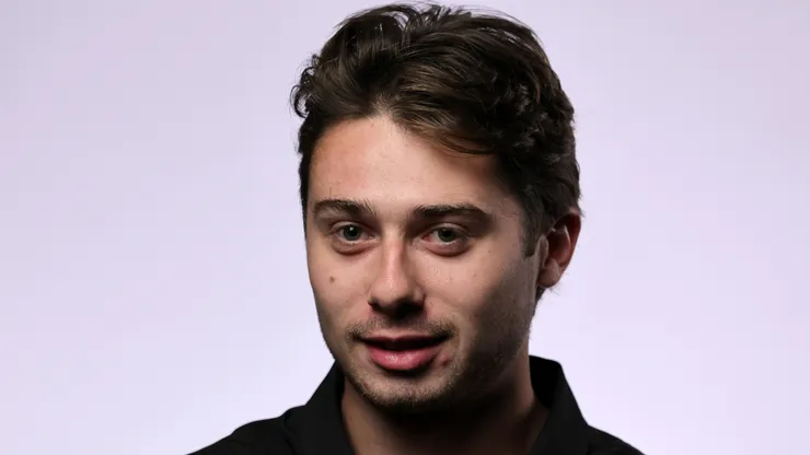 Quinn Hughes during the NHL player media tour on September 16, 2022.