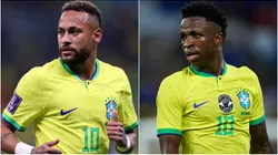 Neymar and Vinicius Jr of Brazil.