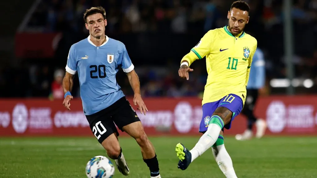 Neymar’s last match with Brazil took place on October 17, 2023, in a World Cup qualifier against Uruguay. (Ernesto Ryan/Getty Images)