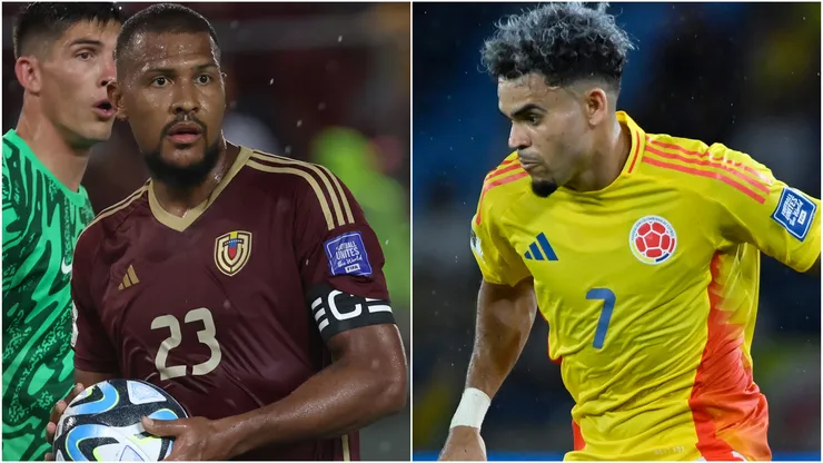 Salomon Rondon of Venezuela and Luis Diaz of Colombia.