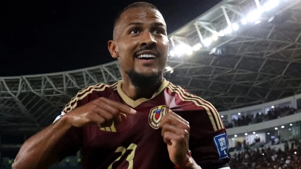 Venezuela star Salomon Rondon celebrating a goal