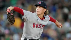 Connelly Early #71 of the Boston Red Sox in his major league debut.