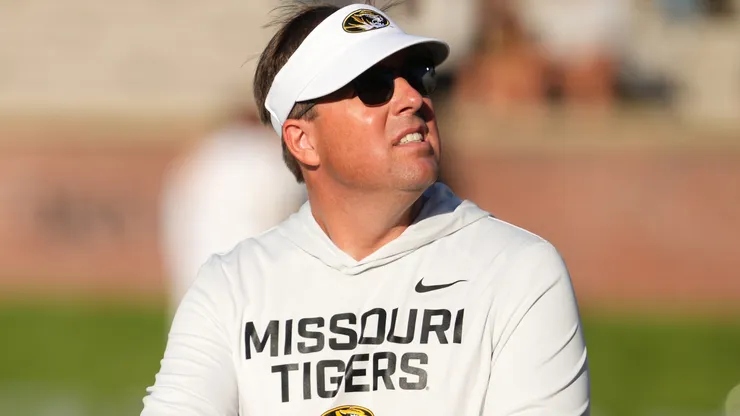 Head coach Eliah Drinkwitz of the Missouri Tigers.