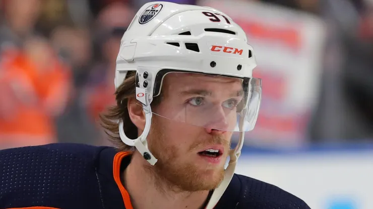 Connor McDavid at KeyBank Center on January 2, 2020 in Buffalo, New York
